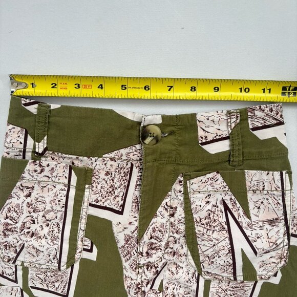 Anthropologie Maeve Women’s 24 The Colette Cropped Wide-Leg Pants Letters Print - Picture 11 of 13